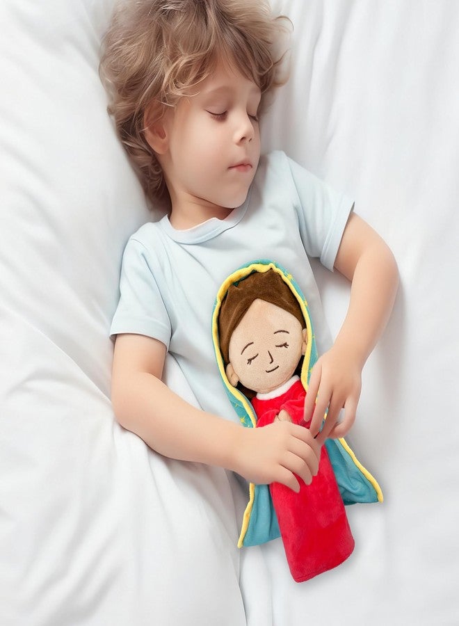 Yelakey Lady of Guadalupe Plush Mary Stuffed Doll Christ Religious Toys Savior Plush Christian Religious Figure Easter Christmas Decoration (Red) - Image 5