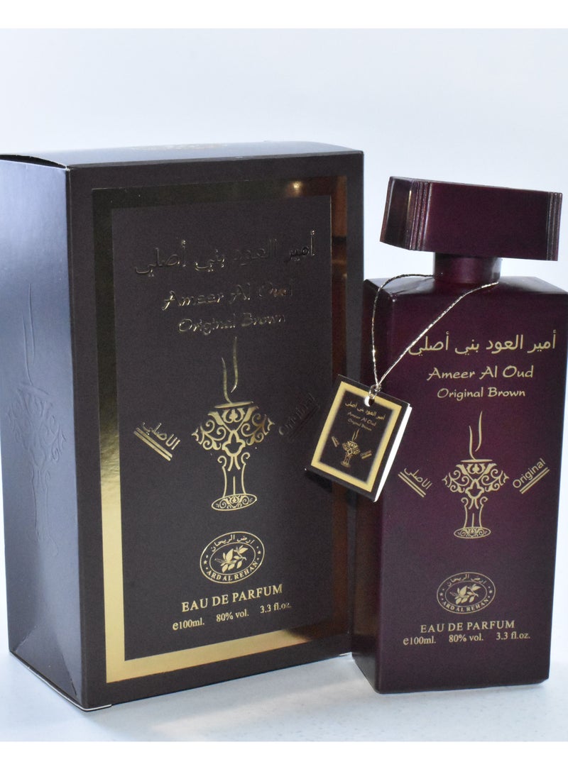 أرض الريحان امير العود بني اصلي 100 مل EDP - Image 1