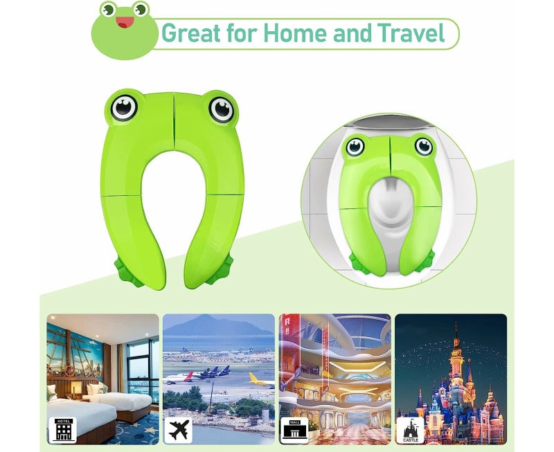 Green Frog Portable Foldable Potty Training Seat - Image 5