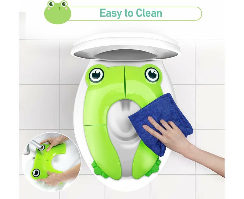Green Frog Portable Foldable Potty Training Seat - Image 4