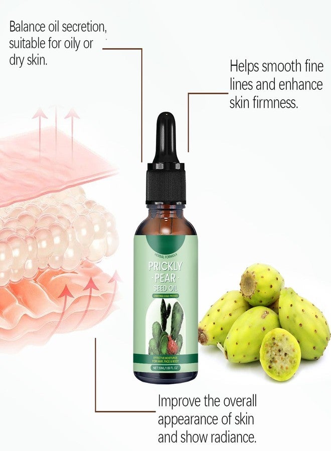 INSEEK Organic Prickly Pear Seed Oil for Face, Natural Cold-Pressed Prickly Pear Cactus Seed Oil for Skin, Hair, Body, Nails Moisturizer, Antioxidant, Deep Moisturizing, Barrier Skin Repair - Image 5