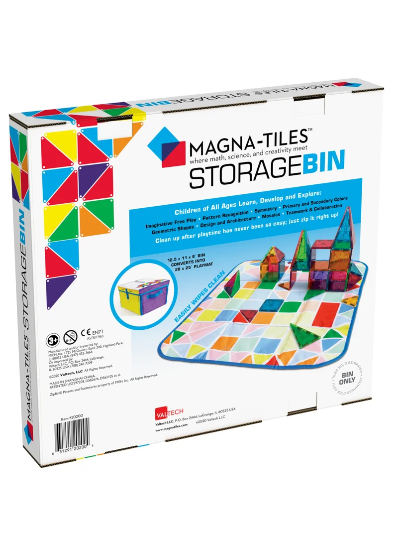 MAGNA-TILES Storage Bin & Interactive Play-Mat