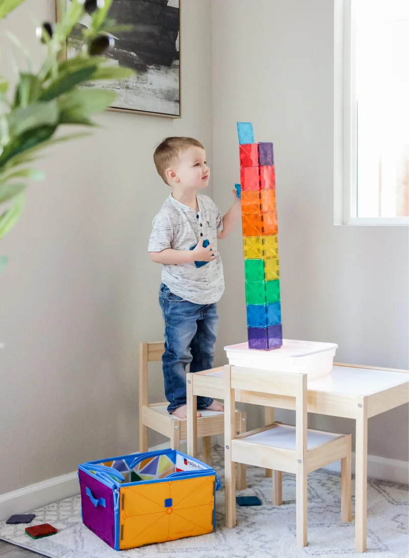 MAGNA-TILES Storage Bin and Interactive Play Mat