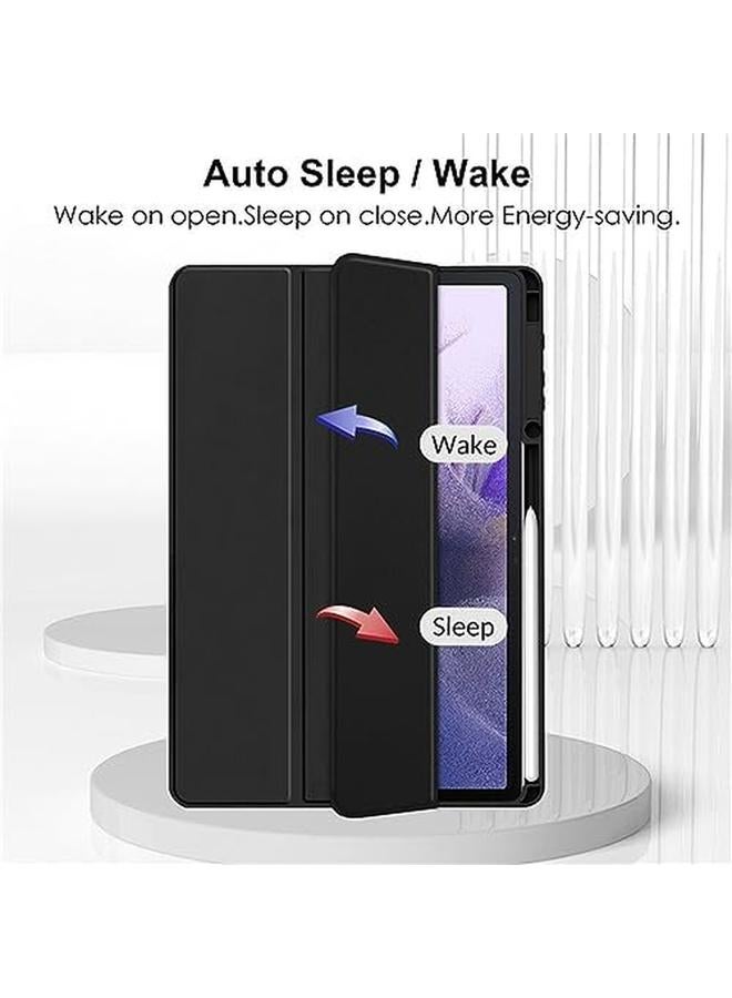 erorex Case For Samsung Galaxy Tab S9 Ultra 2023 S8 Ultra 2022 With Pen Holder (Pen Is Not Included) Shockproof Cover With Clear Back Shell Adjustable Stand Angles Foldable Case 14.6 Inch (Black)  - Image 2