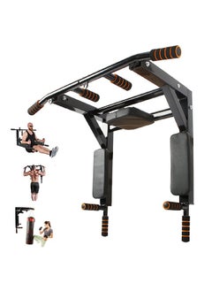 Yalla HomeGym Heavy Duty Pull Up Bar Multi Grip Wall Mounted Pull Up Bar Chin-Up Station with Hangers for Punching Bags Power Ropes Dip Station for Home Gym Strength Training Equipment  - Image 1