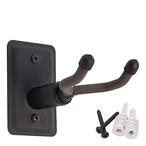 String Swing Ukulele Wall Mount Stand for Mandolin Ukele Banjo Concert Pineapple Soprano Tenor and Baritone Compatible Safety Home or Studio Accessories without Case Black CC11UK - Image 1
