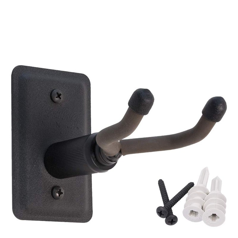 String Swing Ukulele Wall Mount Stand for Mandolin Ukele Banjo Concert Pineapple Soprano Tenor and Baritone Compatible Safety Home or Studio Accessories without Case Black CC11UK - Image 5