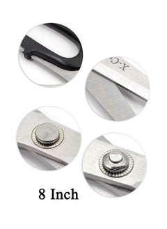 Generic X-Cross 8-Inch Stainless Steel Multi-Purpose Scissors with Ergonomic Handle – Perfect for Sewing, Crafting & Everyday Tasks  - Image 2