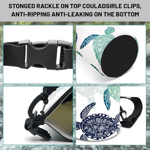 Cliduli Waterproof Dry Bag,Roll Top Sea Turtle Small Waterproof Backpack 5L/10L/20L Floating and Lightweight Bags for Kayaking, Boating, Fishing, Swimming and Camping - Image 3