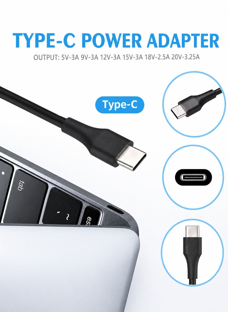 ARNOTEC 65W USB Type-C Power Adapter for Lenovo, Dell, Samsung, HP Chromebooks & USB-C Laptops, AC Charger with Overcurrent and Overvoltage Protection - Image 5