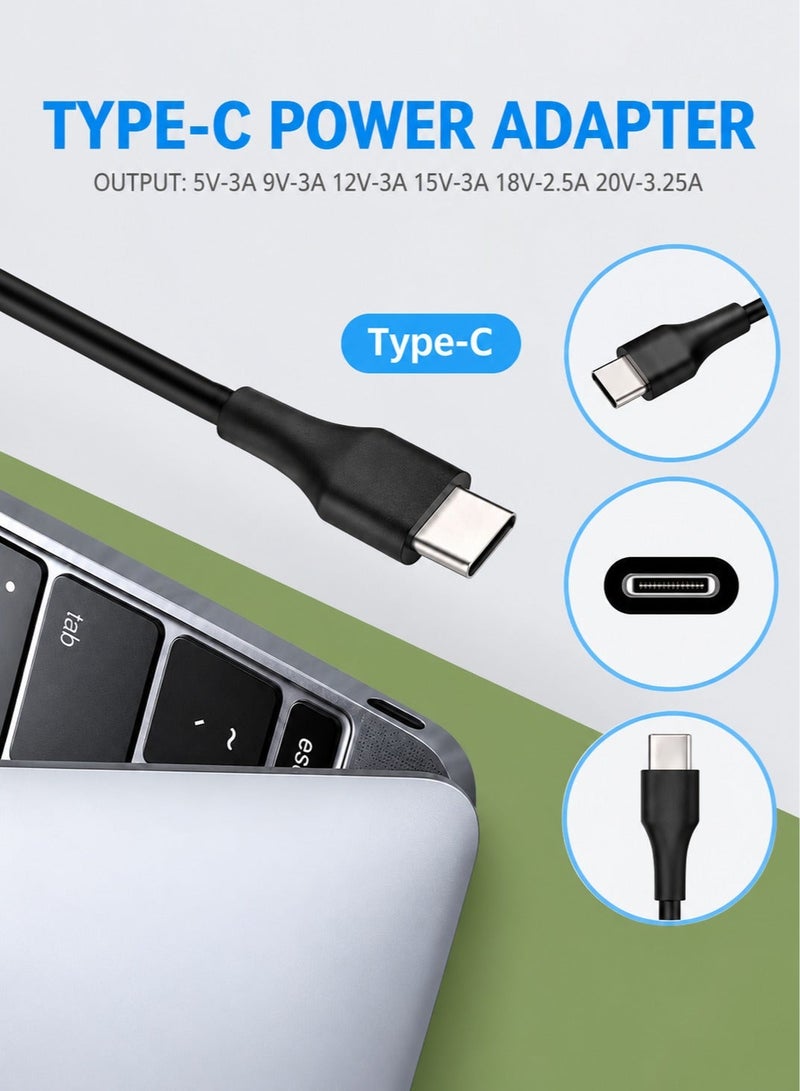 ARNOTEC شاحن USB-C 65 وات ليلوفو ديل سامسونج اتش بي كروم بوك نوع C محول التيار المتردد لابتوب USB-C - Image 4