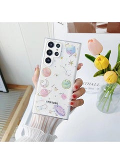 Zaboon For Samsung Galaxy S25 Ultra 5G Cosmic Star Glitter Epoxy TPU Phone Case(Transparent) 