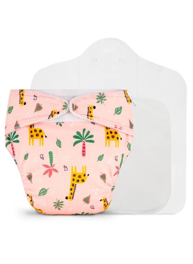 SuperBottoms Freesize UNO SuperSoft Cloth Diaper (with Velcro) | Reusable, Adjustable Cloth Diaper for Babies | Dry Feel Comfort | Fits from 3 Months to 3 Years | Washable & Rash-Free | Sunset Safari - Image 1