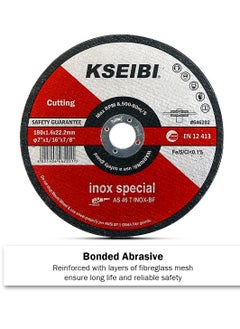 KSEIBI INOX Cutting Discs/T41 100x16x1.0MM, Resin, High Precision Blades Ideal for Cutting Stainless & Construction Steel and Material Samples, Used On Cordless Angle Grinder and Cutting Grinder, Durable Discs.  - Image 2
