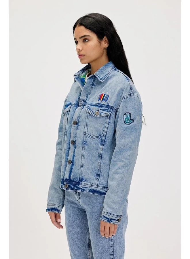 Bad Bear Adelina Blue Women's Denim Jacket.