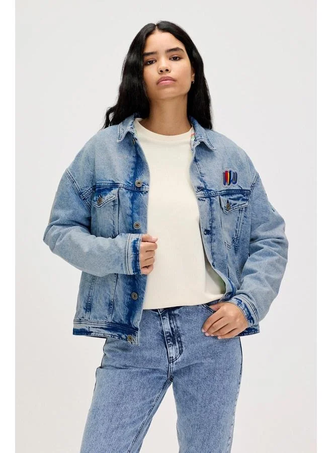 Bad Bear Adelina Blue Women's Denim Jacket.