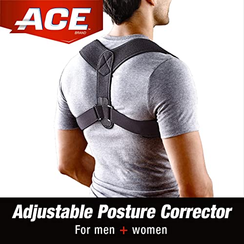 ACE Brand Posture Corrector, Posture Correction, Adjustable, Hook-and-Loop Shoulder Straps Provide Secure Fit, Posture Support Fits Discreetly Under Clothing, One Size Fits Most - Image 2