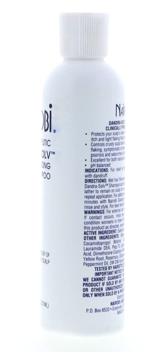 Nairobi Therapeutic Dandra-Solv Moisturizing Shampoo for Unisex By Nairobi, 8 Ounce - Image 4