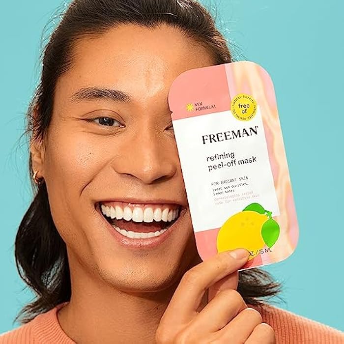 Freeman Facial Mask Variety 12 Count Bundle, Peel-Off & Clay Face Masks, Pore Clearing, Toning, Evening, & Calming Skincare, For All Skin Types, Travel Size Masks, 0.5 fl. oz./15 ml Sachets - Image 5