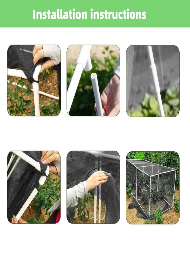warmfarm 72 * 33 * 30 in Detachable Crop Cages for Garden, Plant Protection Tent with Garden Netting for Vegetables Fruits Flowers,Mesh Plant Covers for Outdoors (72 * 33 * 30 in) - Image 4