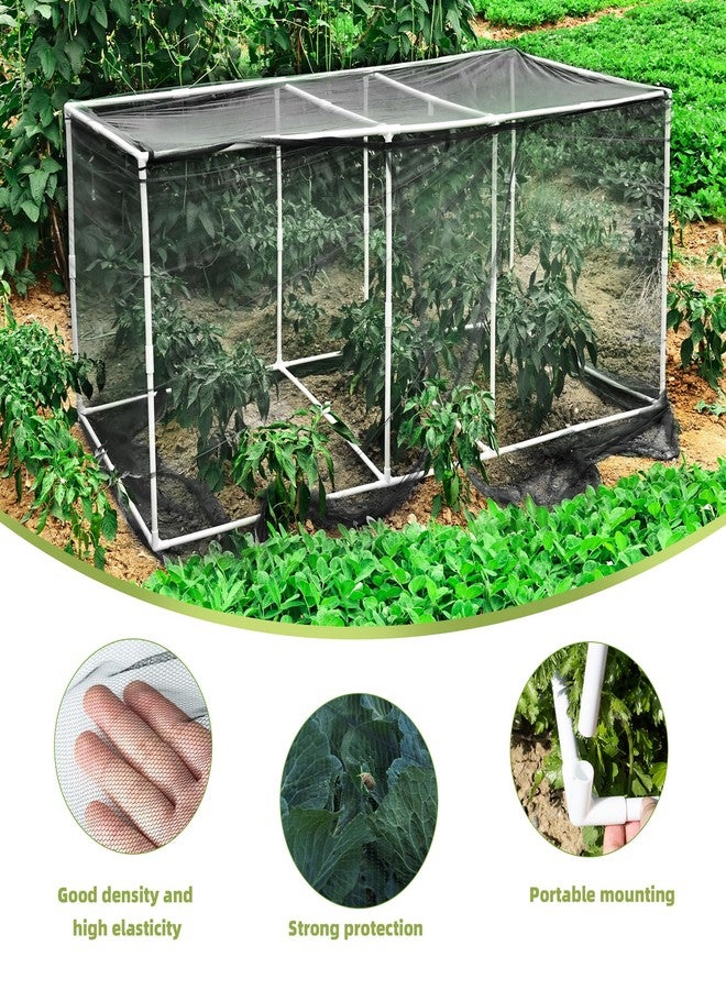 warmfarm 72 * 33 * 30 in Detachable Crop Cages for Garden, Plant Protection Tent with Garden Netting for Vegetables Fruits Flowers,Mesh Plant Covers for Outdoors (72 * 33 * 30 in) - Image 3