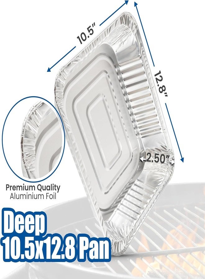 EHOMEA2Z Aluminum Pans Disposable Half Size (10 Pack) – MADE IN USA – 9x13 Heavy Duty Foil Pans, Durable & Recyclable Baking Pans, Eco-Friendly, Lightweight, Great for BBQ, Parties & Catering - Image 2
