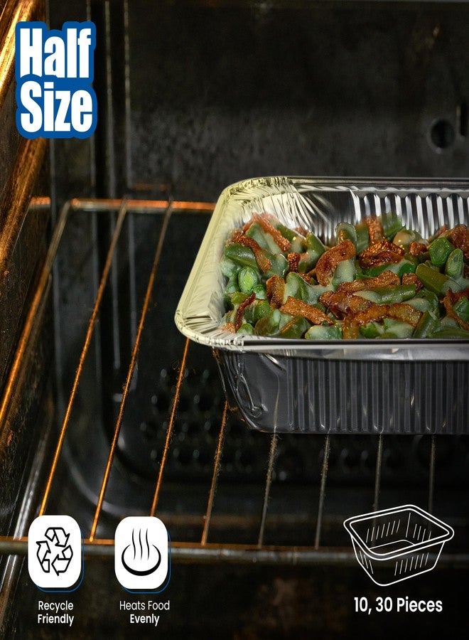 EHOMEA2Z Aluminum Pans Disposable Half Size (10 Pack) – MADE IN USA – 9x13 Heavy Duty Foil Pans, Durable & Recyclable Baking Pans, Eco-Friendly, Lightweight, Great for BBQ, Parties & Catering - Image 5