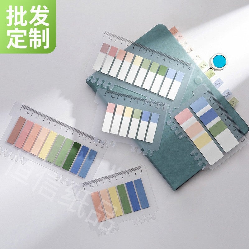 Transparent Sticky Note Index Stickers Morandi Color Note Paper Instruction Stickers Mark Stickers Manufacturer D System - Image 3