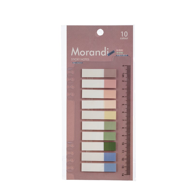Transparent Sticky Note Index Stickers Morandi Color Note Paper Instruction Stickers Mark Stickers Manufacturer D System - Image 5