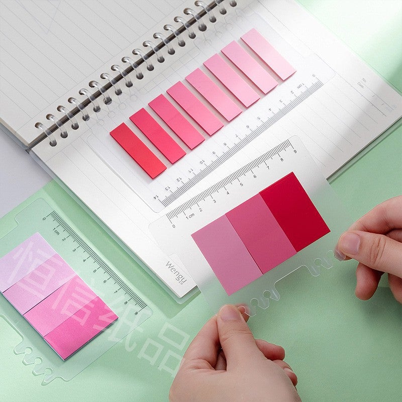 Transparent Sticky Note Index Stickers Morandi Color Note Paper Instruction Stickers Mark Stickers Manufacturer D System - Image 4