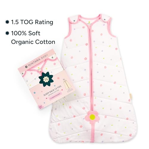 NINTARABABY 1.5 TOG Sleep Sack - Premium Organic Cotton, Soft, Breathable, Winter Swaddle & Wearable Blanket for Newborns, Infants (18-24 Months), Unisex Baby Sleeping Bag, Gifts for Babies - Image 3
