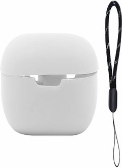 Brain Freezer Brain Freezer Silicone-Shockproof Cover with Carabiner Hook Compatible with Anker Soundcore R50i Only with Carabiner (Device Not Included) White 