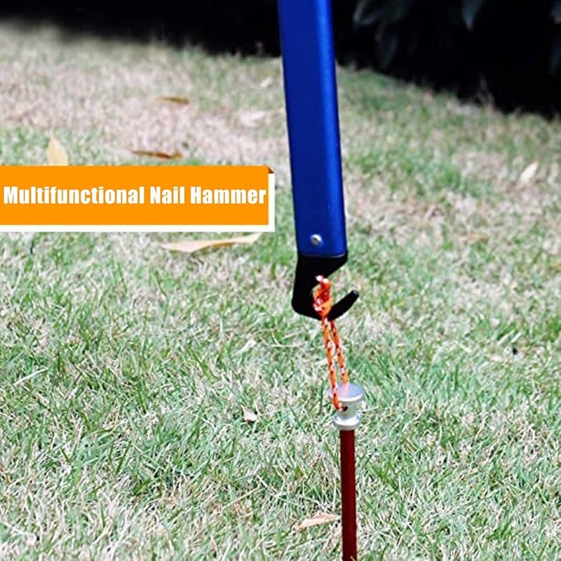 Aluminum Handle Multifunctional Hammer with Non Slip Knurled Grip for Camping Fishing Backpacking - Image 5