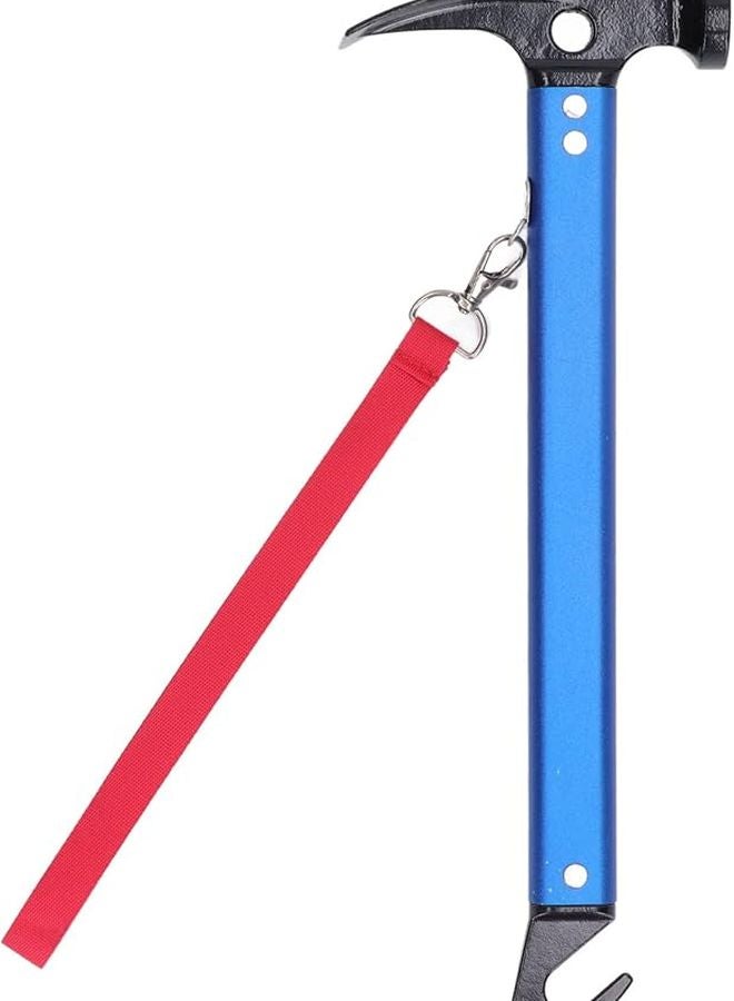 Aluminum Handle Multifunctional Hammer with Non Slip Knurled Grip for Camping Fishing Backpacking - Image 2