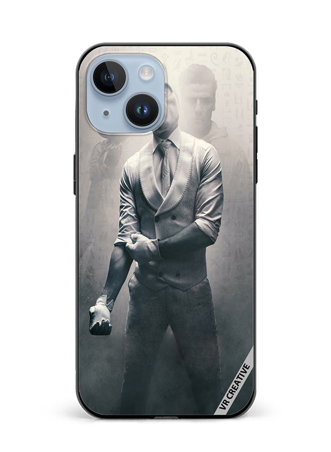 VR CREATIVE Protective Case Cover For Apple iPhone 15 Plus Moon Knight Design Multicolour - Image 1