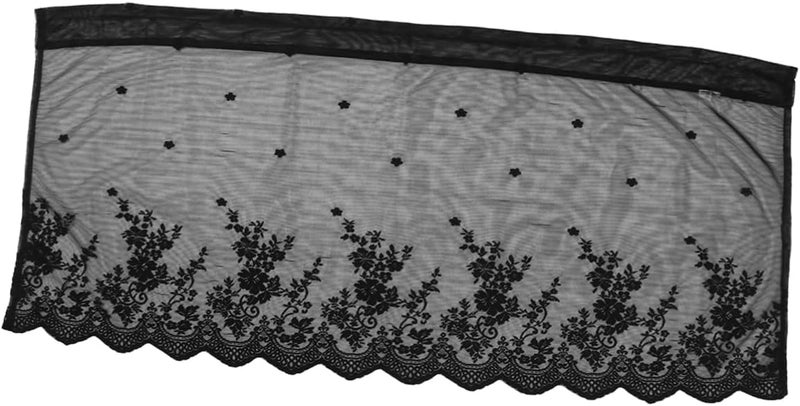 Ciieeo 1pc Short Tulle Curtain Valance for Kitchen and Bedroom Elegant Half Curtain for Privacy and Light Filtering for Small Spaces - Image 1