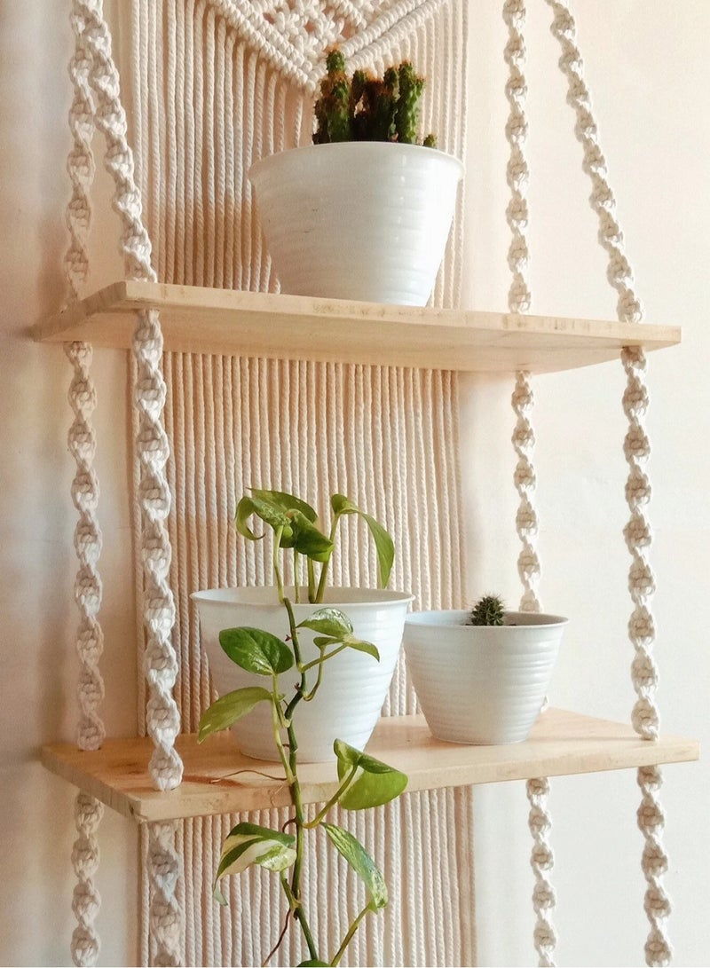 انتيكيانو رف حائط خشبي - Image 4