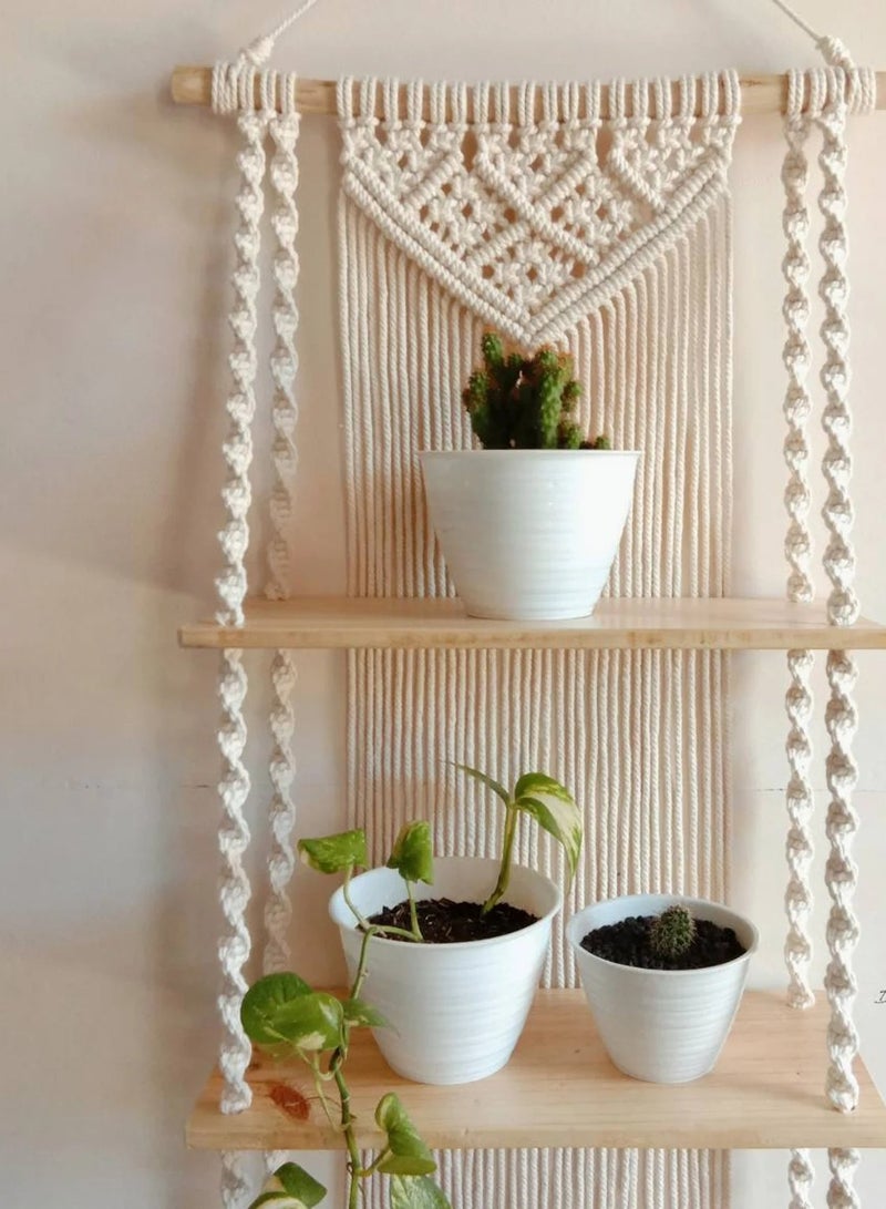 انتيكيانو رف حائط خشبي - Image 2