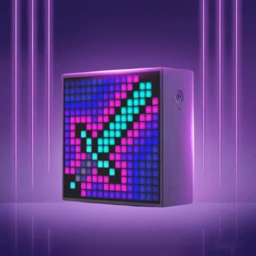 Divoom TimeBox Evo -- Pixel Art Bluetooth Speaker with 16x16 LED Display APP Control - Cool Animation Frame & Gaming Room Setup & Bedside Alarm Clock- Black - Image 2
