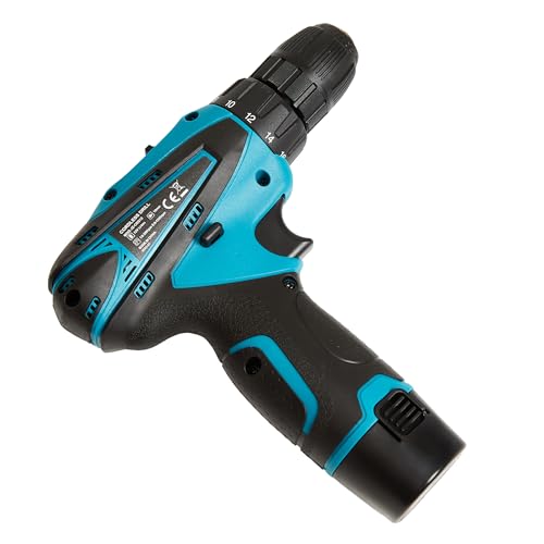 IZOM 12V Cordless Drill Machine Set 10 Pcs, 1350 RPM, 10mm Keyless Chuck, Reverse Rotation,1500Mah Battery Powered Cordless Drill machine for Home Use - Image 2