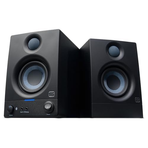 PreSonus Eris 3.5BT Studio Monitors, Pair — 3.5" Inch Powered Bookshelf Speakers, Stereo, Desktop Computer, Near Field Music Production, Audio Mixing Recording - Image 1