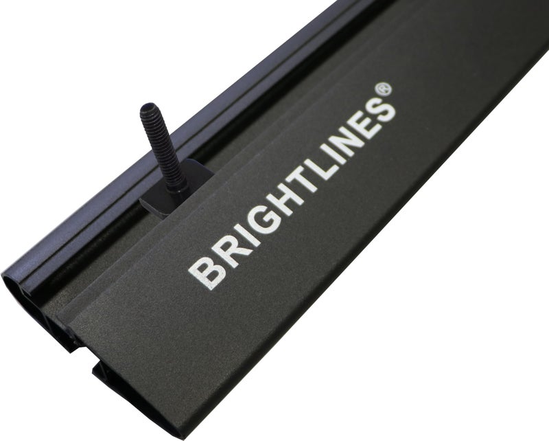 BRIGHTLINES All Black Heavy Duty 220 lbs Wing Shaped 54" Universal Crossbars Roof Racks Compatible with Raised Roof Side Rails for Kayak Luggage ski Bike Carrier, a Set of 2 - Image 4