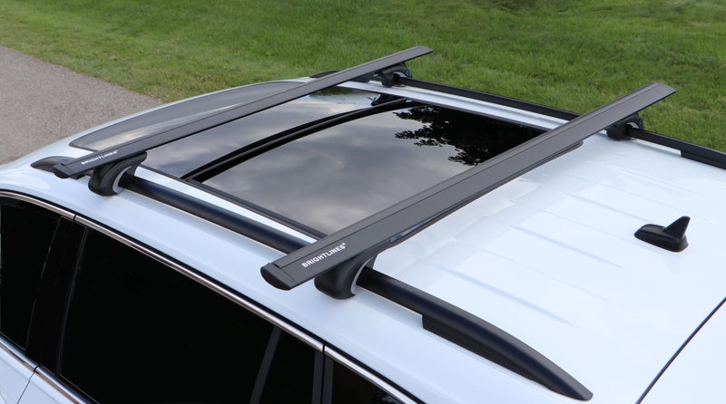 BRIGHTLINES All Black Heavy Duty 220 lbs Wing Shaped 54" Universal Crossbars Roof Racks Compatible with Raised Roof Side Rails for Kayak Luggage ski Bike Carrier, a Set of 2 - Image 3
