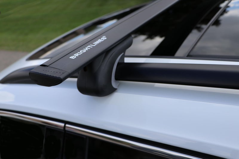 BRIGHTLINES All Black Heavy Duty 220 lbs Wing Shaped 54" Universal Crossbars Roof Racks Compatible with Raised Roof Side Rails for Kayak Luggage ski Bike Carrier, a Set of 2 - Image 1