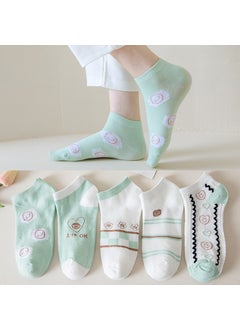 Cute Ruffle Ankle Socks Cartoon Breathable 0214 smiling face love