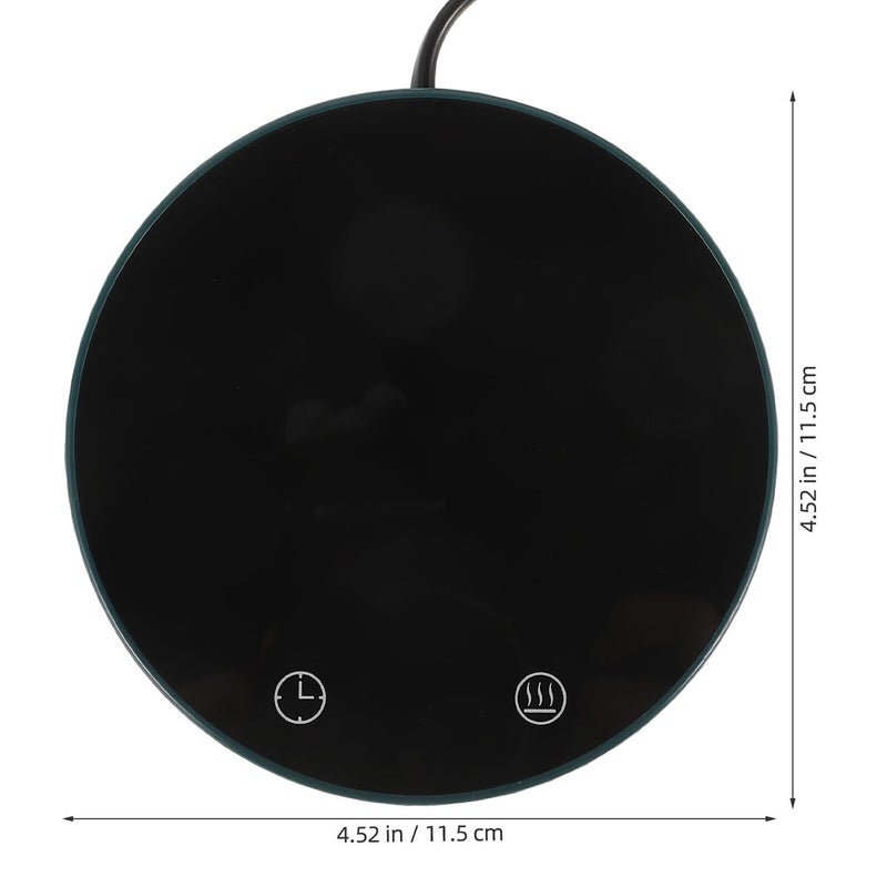 Uonlytech 55°C Electric Mug Warmer Digital Display Ceramic Plate Adjustable Temperature Coffee Cup Heating Coaster for Office - Image 3
