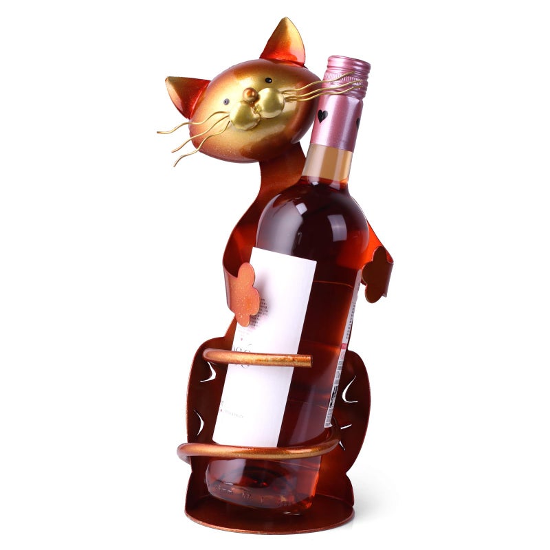 Drincarier Cat Decor Wine Holder Wine Rack Wine Bottle Holder Wine Cat  Cat Gifts for Cat Lovers - Image 1