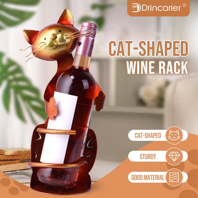 Drincarier Cat Decor Wine Holder Wine Rack Wine Bottle Holder Wine Cat  Cat Gifts for Cat Lovers - Image 4