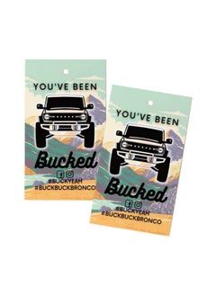 Lashicorn You Have Been Bucked Hang Tag With Summer Mountainsbuck Buck Bronco30 Pack2X3.5 Inches Business Sized Cardbuck Yeah Bronco Tag Attach To Bronco Horse Figurinebuckbuckbronco Buckyeah  - Image 1