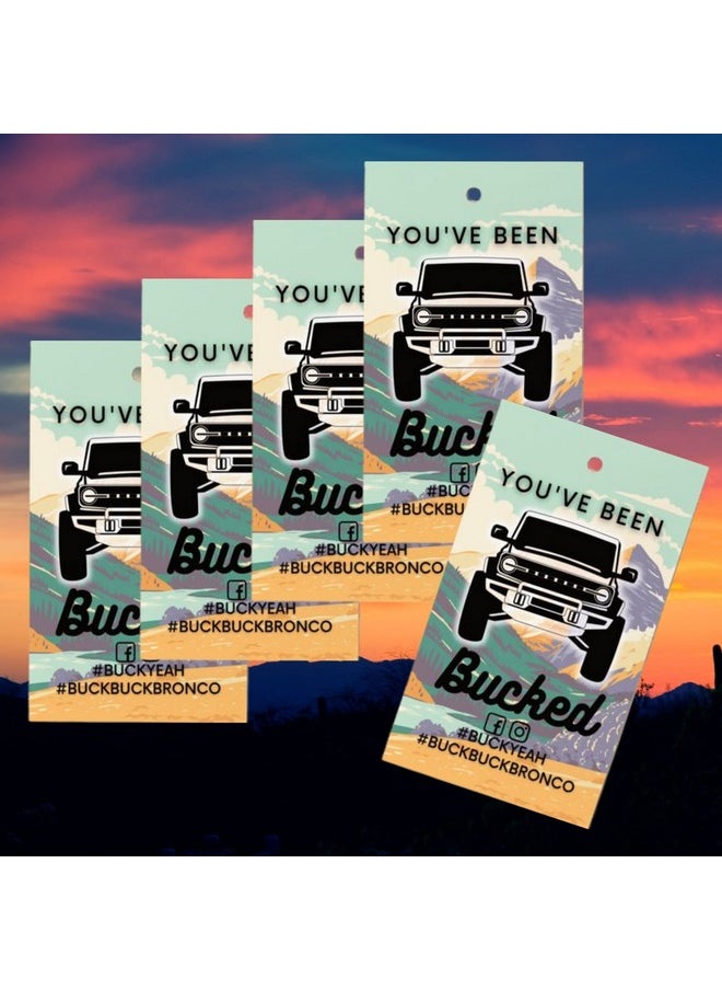 Lashicorn You Have Been Bucked Hang Tag With Summer Mountainsbuck Buck Bronco30 Pack2X3.5 Inches Business Sized Cardbuck Yeah Bronco Tag Attach To Bronco Horse Figurinebuckbuckbronco Buckyeah  - Image 5